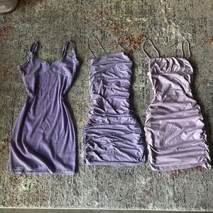 LAST CHANCE‼️ Lavender Mini Dresses (set of 3)